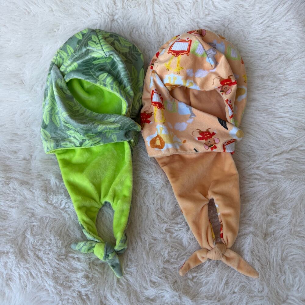 Lot of 2 Replacement Disney Parks Babies Plush Swaddle Pouch Wraps